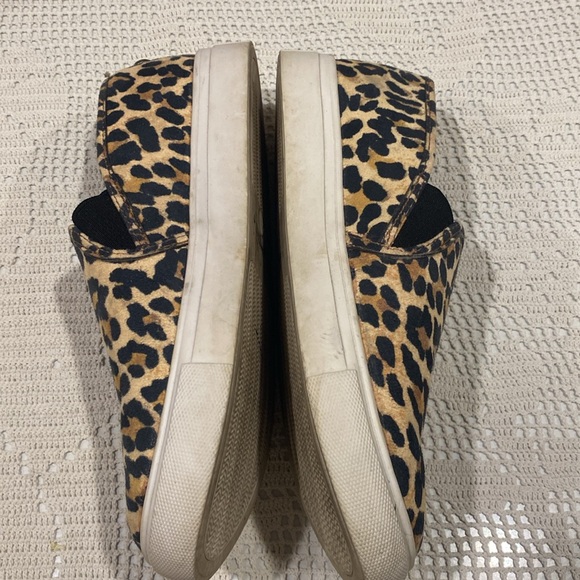 Steve Madden “Safari” Leopard Print Canvas Slip On Boat Shoes, Size 6 - Picture 7 of 8